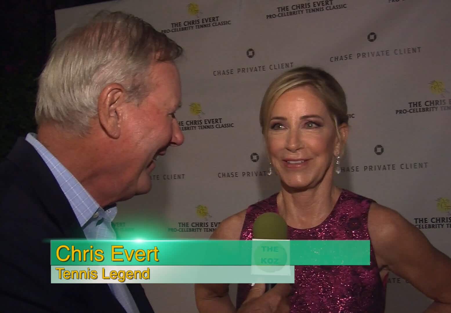 “The Koz” Visits the Chris Evert Tennis Classic